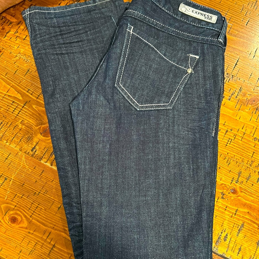 Express Jeans Sz 0r Barely Boot - image 1